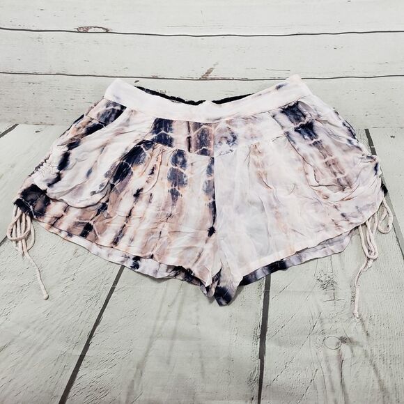 Katwalk Shorts Medium Tie-Dye Rayon Mini Shorts - Picture 1 of 6